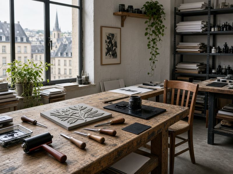 Studio membership at Lunar Meadow Print Studio